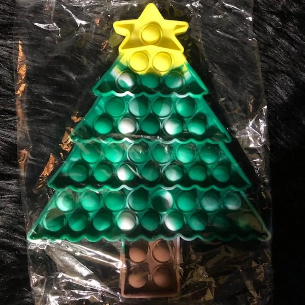 STOCKING STUFFER ALERT***Christmas Push Pop Bubble Fidget‎ Toys***NWOT